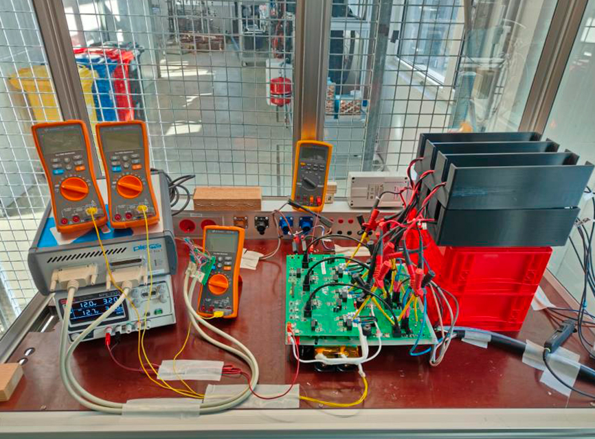 Low-power converter test setup Low-power converter test setup
